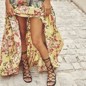 New Schutz Cassia Flat Gladiator Sandals Black Size 8